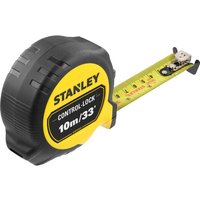 Stanley Control Lock Pocket Tape Measure Imperial & Metric 33ft / 10m 25mm Stanley Control Lock Pocket Tape Measure Imperial & Metric 33ft / 10m 25mm