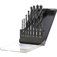 Stanley 8 Piece Brad Point Wood Drill Bit Set Stanley 8 Piece Brad Point Wood Drill Bit Set