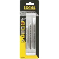 Stanley FatMax 3 Piece Masonry Drill Bit Set Stanley FatMax 3 Piece Masonry Drill Bit Set