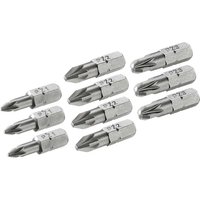 Stanley Mixed Pozi Screwdriver Bits Assorted Pozi 25mm Pack of 10 Stanley Mixed Pozi Screwdriver Bits Assorted Pozi 25mm Pack of 10