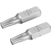 Stanley Torx Screwdriver Bits T25 25mm Pack of 2 Stanley Torx Screwdriver Bits T25 25mm Pack of 2