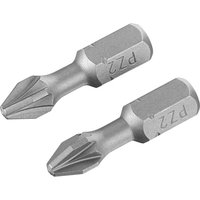 Stanley Pozi Torsion Screwdriver Bits PZ2 25mm Pack of 2 Stanley Pozi Torsion Screwdriver Bits PZ2 25mm Pack of 2