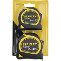 Stanley 2 Piece 5m and 8m Tylon Tape Measure Pack Stanley 2 Piece 5m and 8m Tylon Tape Measure Pack
