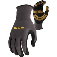 Stanley - Razor Thread Gloves Nitrile Palm Extreme Grip Washable Breathable Medium
