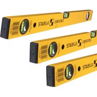 Stabila - 70-2 Double Plumb Spirit Level Pack 60cm, 120cm & 180cm STB702SET