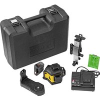 LAX 12v CAS Cordless Multi Line Laser Level 1 x 2ah Li ion Charger Case