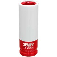 Sealey 1/2" Drive Impact Socket Metric for Alloy Wheels 1/2" 21mm Sealey 1/2" Drive Impact Socket Metric for Alloy Wheels 1/2" 21mm