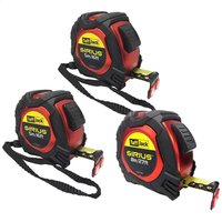 3 Piece Professional Tuff Jack Tape Measure Set