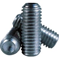 Socket Set Plain Cup Point Grub Screws Zinc Plated M18 50mm Pack 1