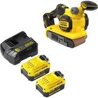 Stanley Fatmax V20 SFMCW223 18v Cordless Brushless Belt Sander 2 x 4ah Li-ion Charger No Case