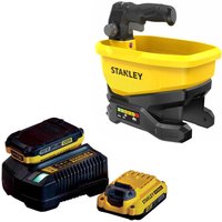 Stanley FatMax V20 STCOE300 18v Cordless Salt, Seed or Fertiliser Spreader 2 x 2ah Li-ion Charger