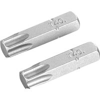Stanley Torx Screwdriver Bits T40 25mm Pack of 2 Stanley Torx Screwdriver Bits T40 25mm Pack of 2