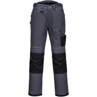 Portwest PW3 Mens Urban Work Trousers Grey / Black 42" 31"