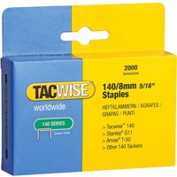 Tacwise 140 Staples 8mm Pack of 2000