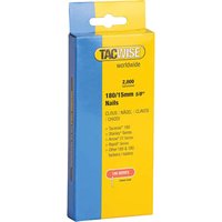 Tacwise 0359 Type 180 / 15mm Galvanised 18G Brad Nails, x 2000