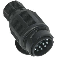 Sealey 13 Pin Twin Inlet Euro Towing Plug Plastic 12v