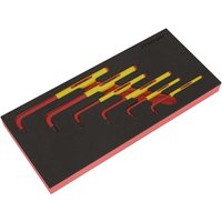 Sealey 6 Piece VDE Insulated Hex Key Set in Module Tray Sealey 6 Piece VDE Insulated Hex Key Set in Module Tray