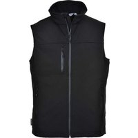 Portwest Mens Softshell Bodywarmer Black 2XL