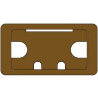 Trend Desk Work Top Cable Tidy Inserts Brown 105mm Trend Desk Work Top Cable Tidy Inserts Brown 105mm