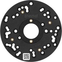Trend UNIBASE/150 Universal Plunge Router Sub-Base 150mm For 1/4" Routers