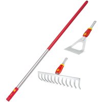 Wolf Garten P512 Multi Change Soil Rake and Dutch Hoe Set