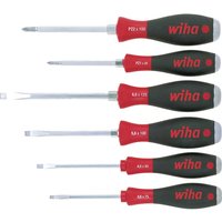 Softfinish 6 Piece Hex Bolster Slotted Pozi Screwdriver Set