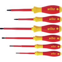 Softfinish 6 Piece VDE Insulated Slotted Pozi Screwdriver Set