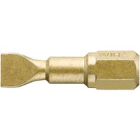 Slotted Screwdriver Bits 6.5mm 25mm Pack 3