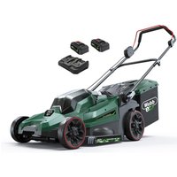 Webb X Series WEV20X2LM38RR 40v Cordless Brushless 2 in 1 Rotary Lawnmower 380mm 2 x 4ah Li-ion Battery Charger