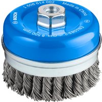 Bosch PRO 0.8mm Knotted Steel Wire Cup Brush 100mm M14 Thread