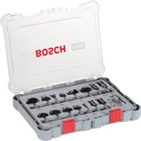 Bosch 2607017473 Milling Cutter Set 1/4 inch Shank 15-Piece Woodwo...