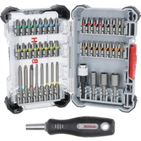 Bosch PRO 45 Piece Extra Hard Screwdriver Bit and Handle Set