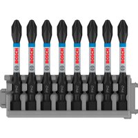 Bosch PRO 8 Piece Impact Control Phillips PH2 Screwdriver Bit Set