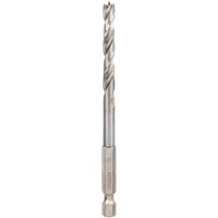 Bosch PRO Hex Shank HSS Brad Point Wood Drill Bit 6mm 105mm