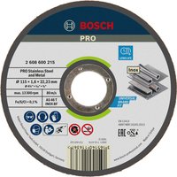 Bosch 2608600215 Cutting Disc 115mm Steel Inox Angle Grinder Use