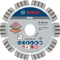 Bosch PRO Best Stone Diamond Cutting Disc 125mm