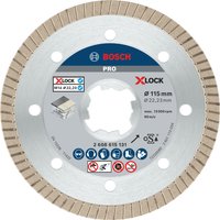 Bosch PRO X Lock Best Extraclean Turbo Diamond Disc for Ceramics 115mm 1.4mm 22mm