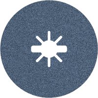 Bosch X Lock Zirconia Aluminium Abrasive Disc, 125 mm, P80 Grit 50 Per Pack
