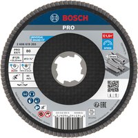 Bosch 2608619203 X-LOCK Flap Disc 125mm Zirconium Corundum Metal Use