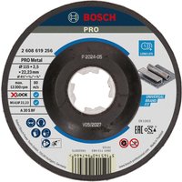 Bosch X Lock Aluminium Oxide, 115 mm x 2.5 mm Thick, P120 Grit 25 Per Pack
