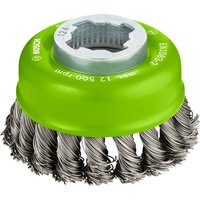Bosch PRO X Lock Knotted Stainless Steel Wire Cup Brush 75mm X-Lock