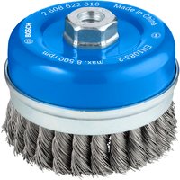 Bosch PRO 0.5mm Knotted Steel Wire Cup Brush 100mm M14 Thread