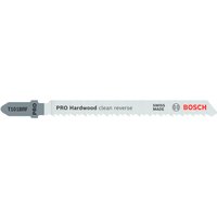 Bosch wood PRO Hardwood clean reverse T101BRF Jigsaw Blade 100mm 25pc 2608634989
