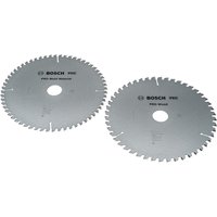 Bosch PRO 2 Piece Multi Material and Optiline Wood Cutting Circular Saw Blade Set 216mm 216mm Assorted Teeth 30mm