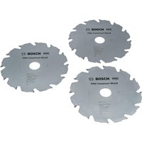 Bosch PRO 3 Piece PRO Construct Wood Cutting Circular Saw Blade Set 190mm 190mm 12T 30mm