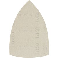 Bosch EXPERT M480 Hook and Loop Large Delta Sanding Sheets for Paint and Wood 100mm x 150mm 120g Pack of 10