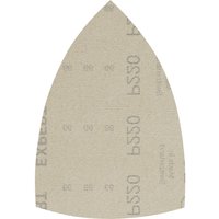 Bosch EXPERT M480 Hook and Loop Large Delta Sanding Sheets for Paint and Wood 100mm x 150mm 220g Pack of 10