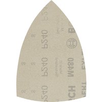 Bosch EXPERT M480 Hook and Loop Large Delta Sanding Sheets for Paint and Wood 100mm x 150mm 240g Pack of 10
