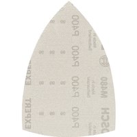 Bosch EXPERT M480 Hook and Loop Large Delta Sanding Sheets for Paint and Wood 100mm x 150mm 400g Pack of 10