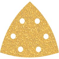 Bosch EXPERT C470 Punched Quick Fit Delta Sanding Sheets for Paint and Wood 93mm x 93mm 40g Pack of 50